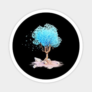 Blue Tree Magnet